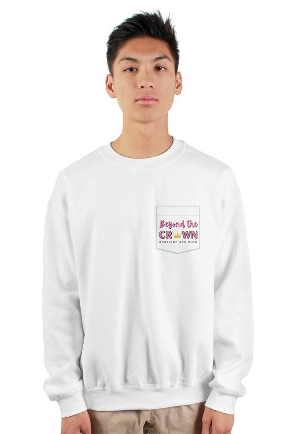 "She Believed She Could, So She Did" - White Crewneck Sweatshirt