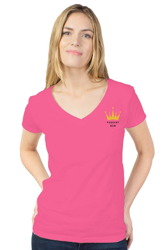 V-neck Pageant Mom Shirt