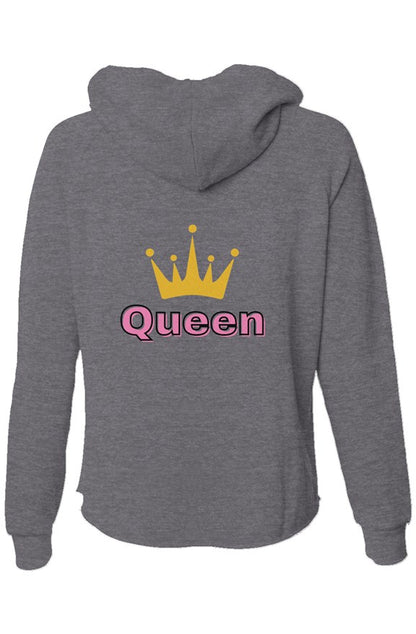 Queen - Womens Lightweight Wash Zip Hoodie