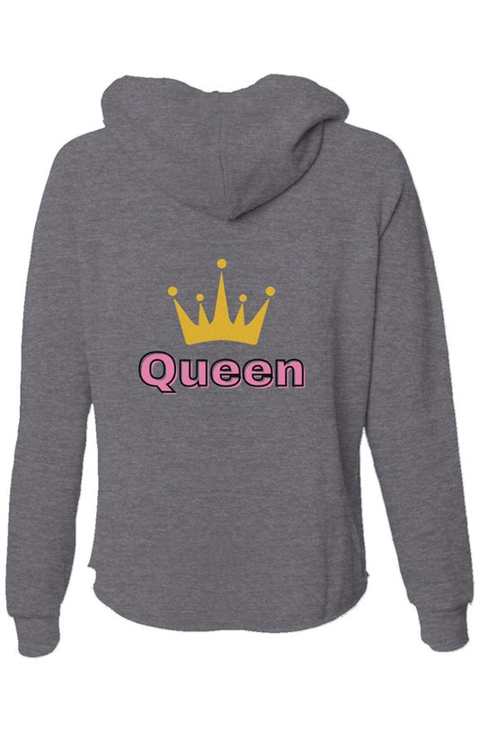Queen - Womens Lightweight Wash Zip Hoodie